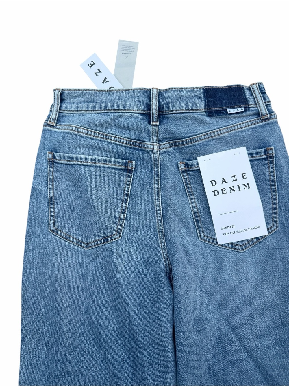 DAZE Sundaze High Rise Vintage Straight Jeans NWT Size 27 Brooklyn - Picture 9 of 13